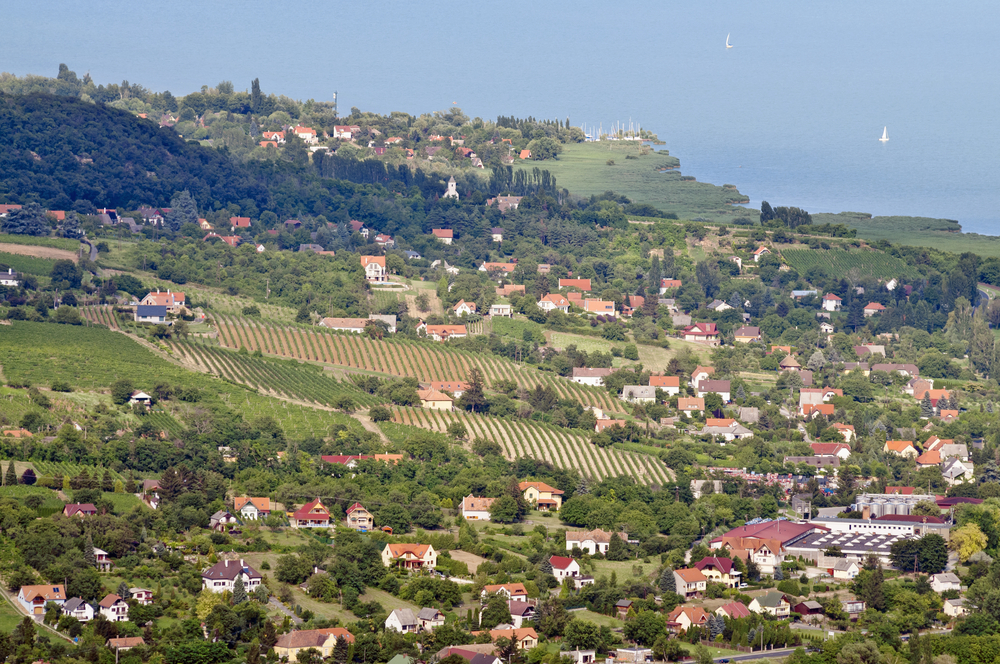 Balaton village lake