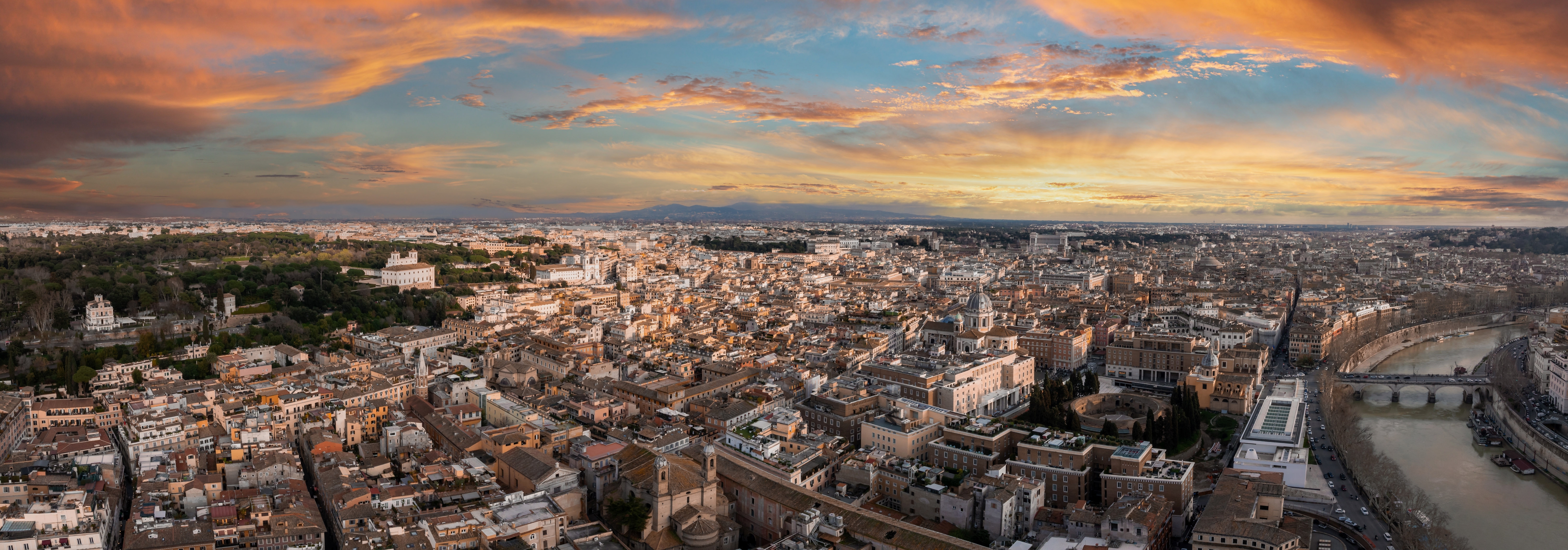 Rome aerial view