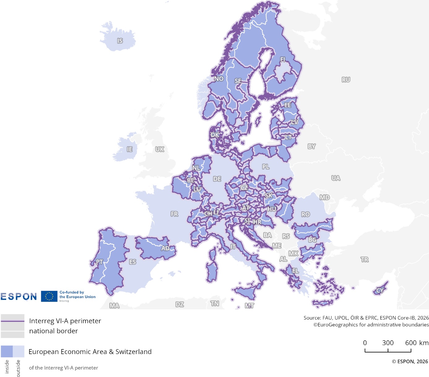 crossborder areas Europe